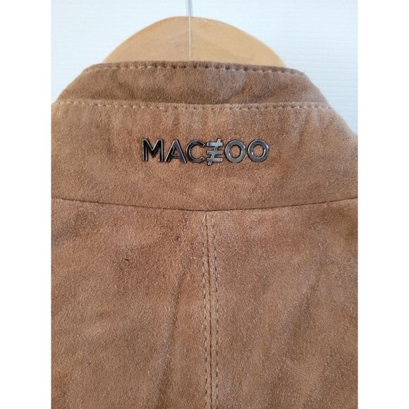 Maceoo Mens Brown Lamb leather Degrade Jacket Plus size 3X designer Outdoor - Picture 7 of 13